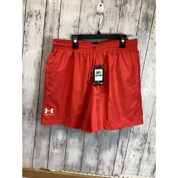 Preppy Streetwear Coquette Utility Under Armour Red Shorts Size Large - Picture 1 of 5